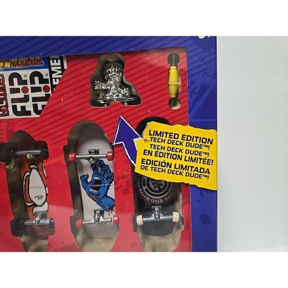 TECH DECK 25th Anniversary Pack 8 Fingerboards Silver Dude 96mm Limited NEW - Picture 3 of 16